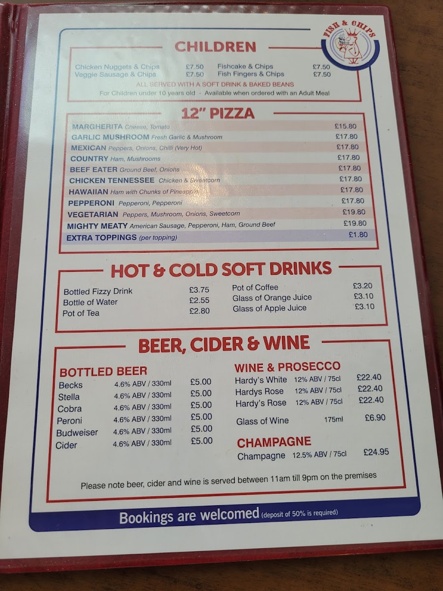 West Pier Fish & Chips Menu - Image 2