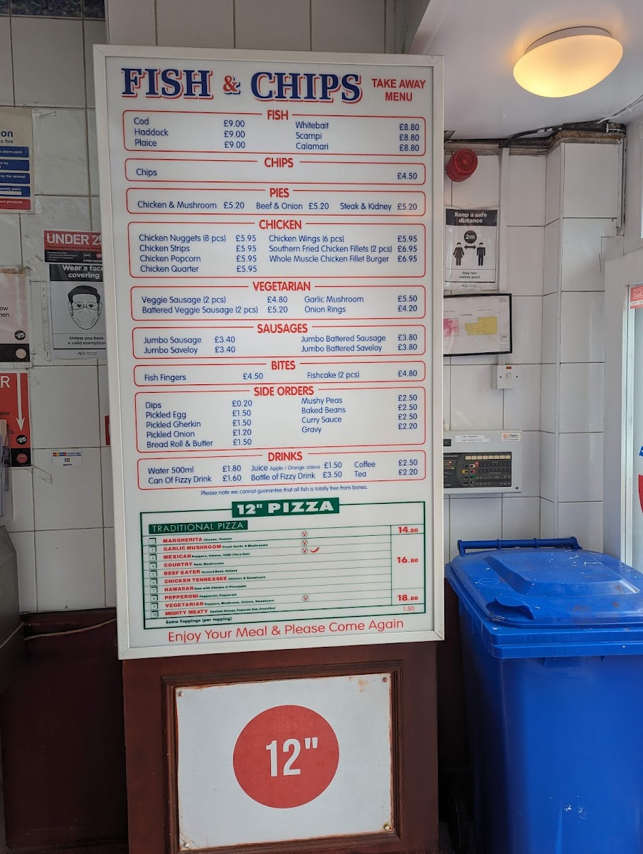West Pier Fish & Chips Menu - Image 3
