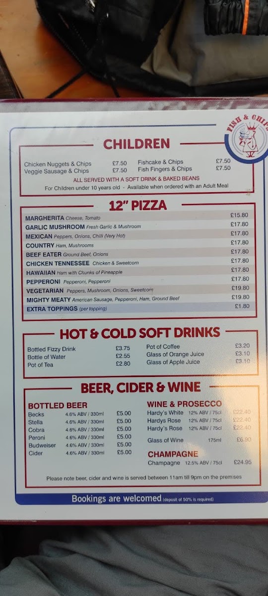 West Pier Fish & Chips Menu - Image 4